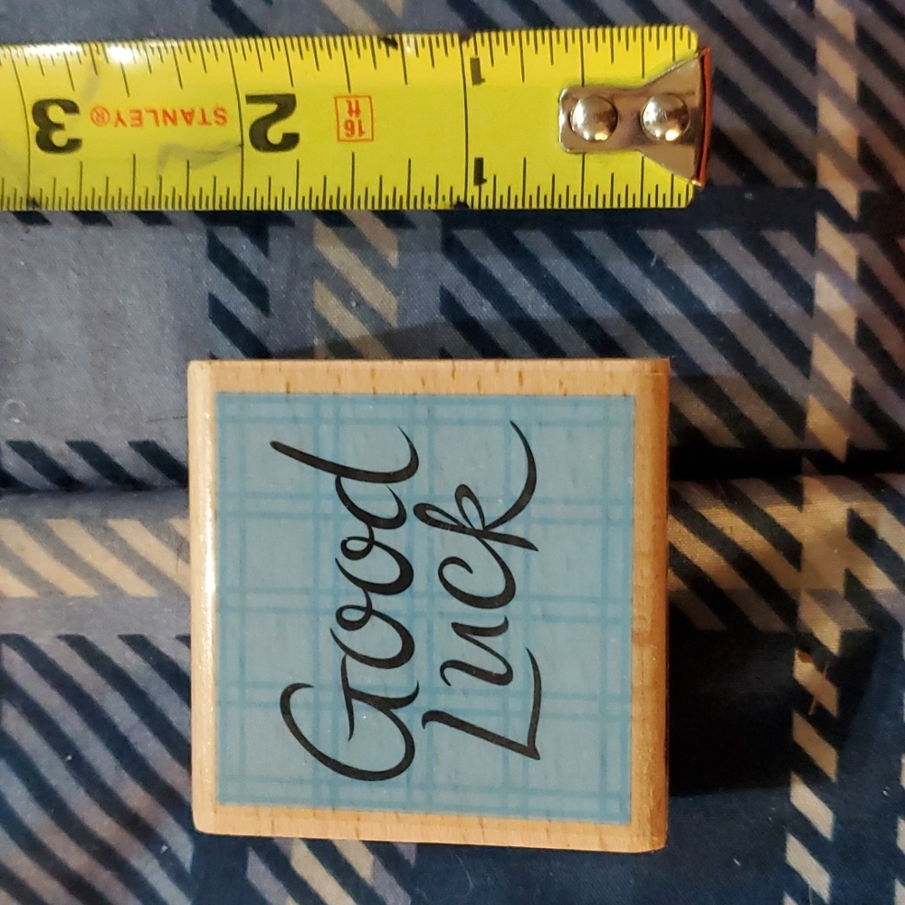 FREE w/$25 Stamp Stamps Good Luck Scrapbooking crafts stampin